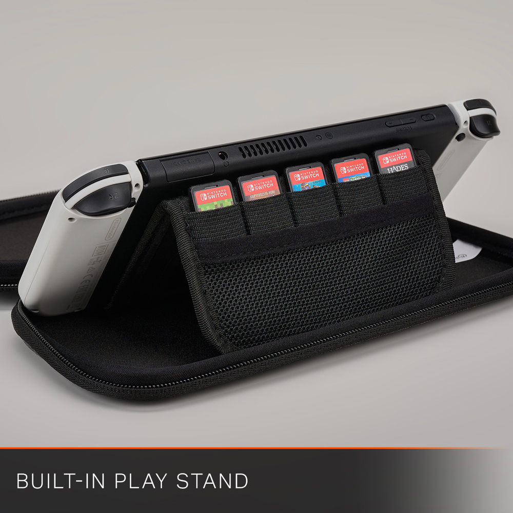 PowerA Slim Case for Nintendo Switch - OLED Model, Nintendo Switch or Nintendo Switch Lite – Charcoal