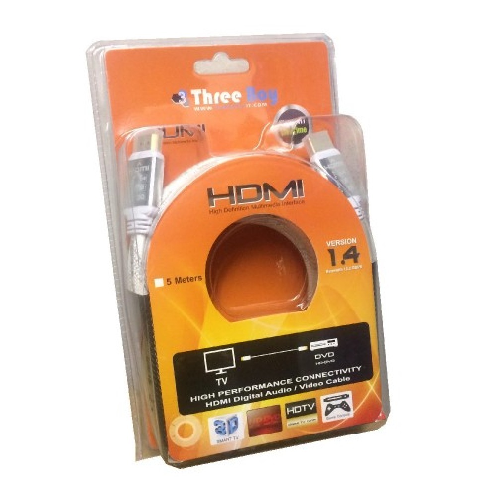 Cable DP HDMI M/M ( 5 M) Gold Cable ThreeBoy