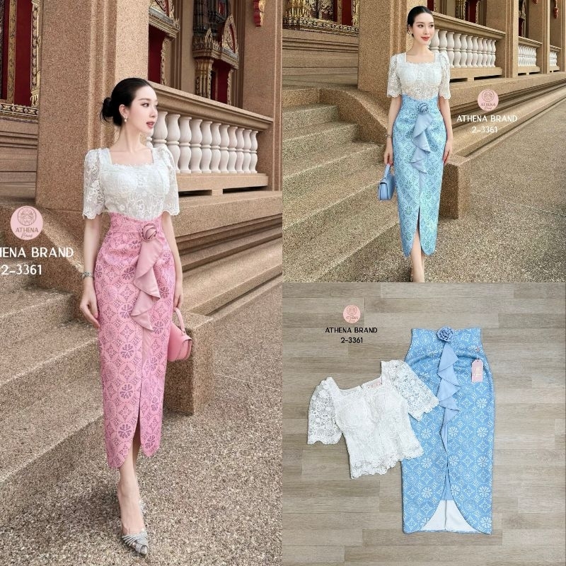 ชุดไทยประยุกต์smlxl2xl