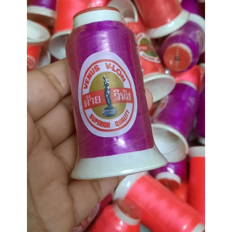 ด้ายมันวีนัส venus v-lon เบอร์40 500เมตร เหนียวทน ราคา/หลอด