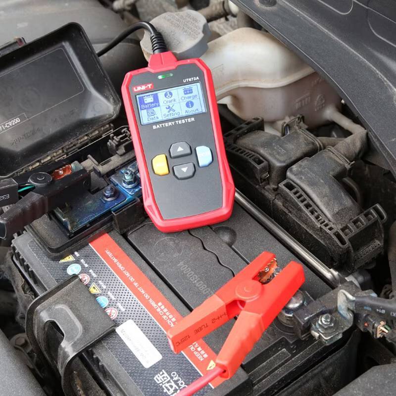 UNI-T UT673A วัดแบต เครื่องทดสอบแบตเตอรี่ ดิจิตอล วัดแบตเตอรี่ CCA 12/24V AGM GEL EFB