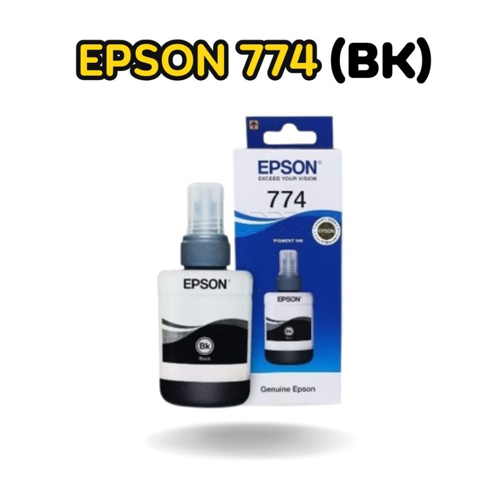 Epson 774 BK น้ำหมึกเติมแบบขวด ของแท้ (T774100)