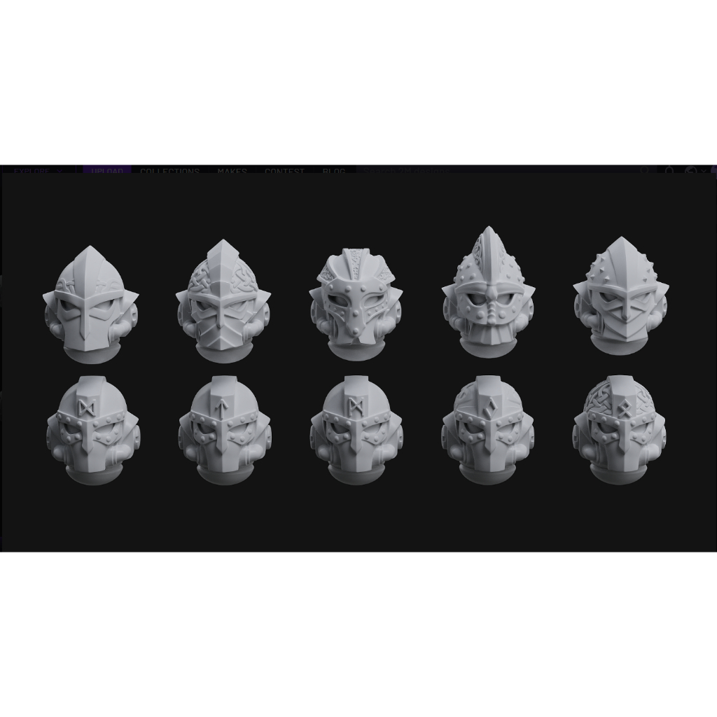 SPACE VIKINGS HELMETS