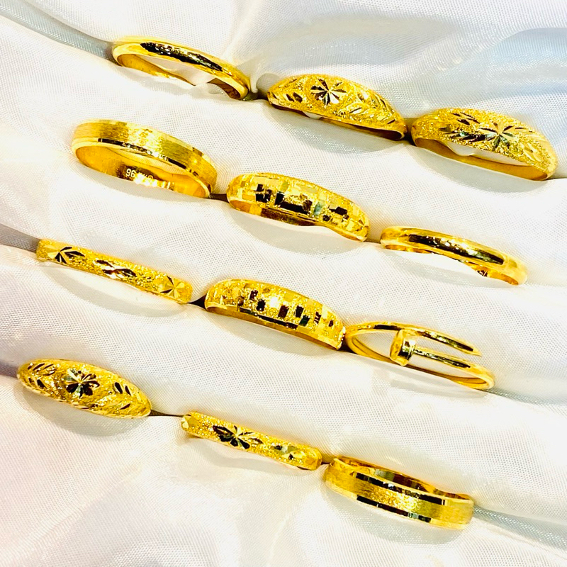 แหวนทองคำแท้ 1 กรัม ทอง96.5% มีใบประกัน KPTGOLD