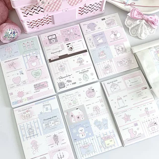 ✨🍒พร้อมส่ง!สติ๊กเกอร์ซีล ขนาดเล็ก แพค20ชิ้น สีพาสเทล ลายน่ารัก สไตล์เกาหลี