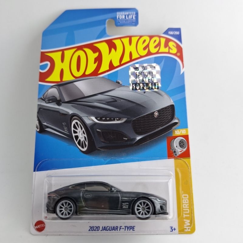 รถเหล็ก Hotwheels 2020 JAGUAR F TYPE สีดำ ล้อยาง STH factory sealed 2022 (ib58)