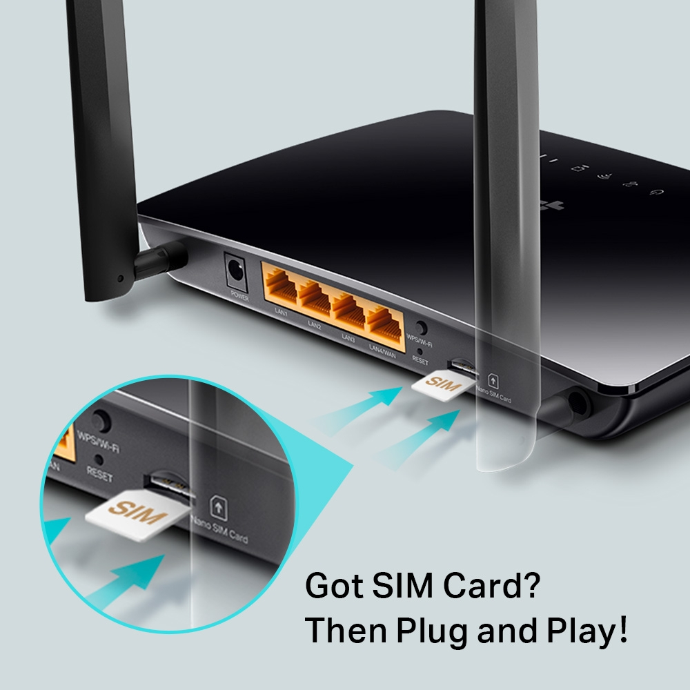 ⚡️เร้าเตอร์ใส่ซิม⚡️4G Router TP-LINK (Archer MR202) AC750 Wireless Dual Band 4G LTE Router