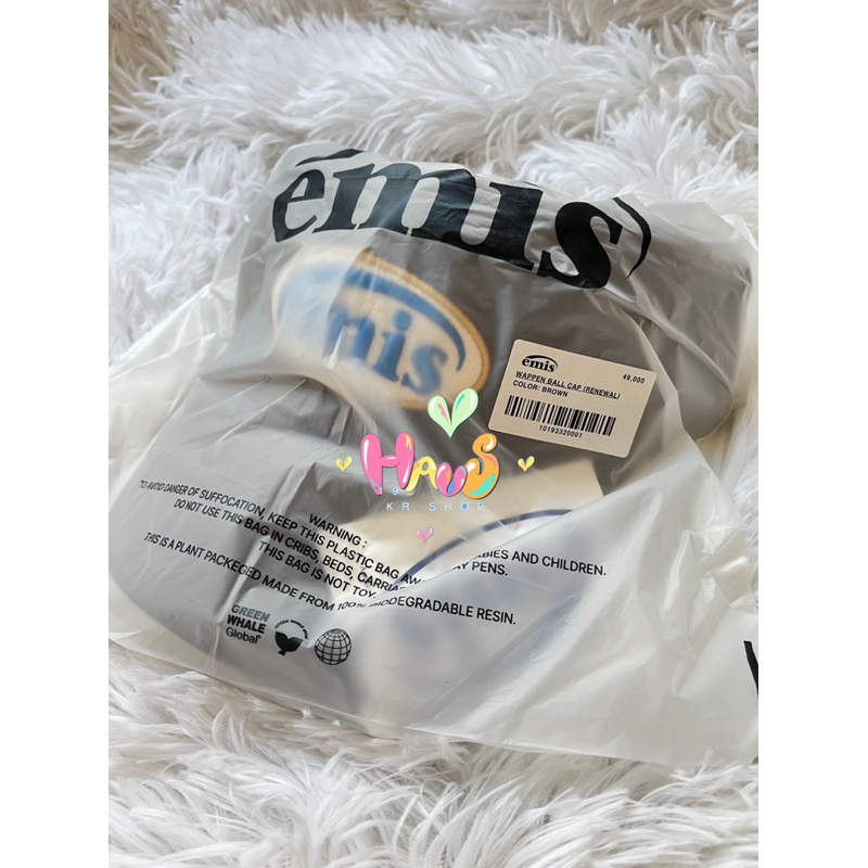 [พร้อมส่ง /แท้] EMIS mix logo ball cap /wappen ball capหมวกรุ่นทูโทน โลโกวงรี renewal