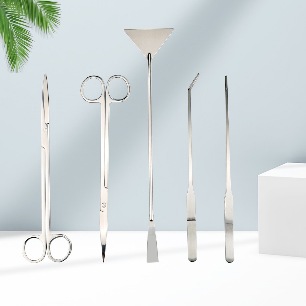 coralcoveshop ฟอเซป forceps อุปกรณ์จัดตู้ไม้น้ำ ฟอร์เซป เสตนเลส แหนบ กรรไกร คีบใช้งานง่าย ทนทาน