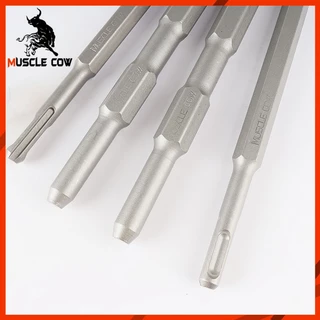 MUSCLE COW ดอกสกัดโรตารี่รวม 4 แบบ สำหรับเจาะปูน งานรื้อถอน แข็งแรง ทนทาน ใช้ได้กับสว่านไฟฟ้า