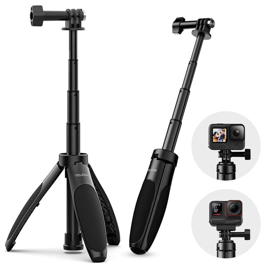 Telesin S1-MNP-01 Mini tripod Selfie Stick ขาตั้งกล้องขนาดพบพาสำหรับ GoPro / DJI / Action Camera