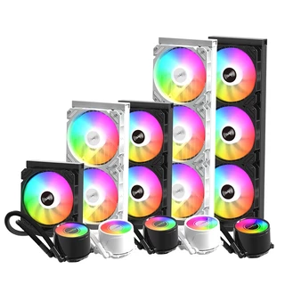 SUMTAX ชุดน้ำระบบปิด Tsunami SL-360 240 120 Unlimited Deep Space Lighting ARGB Multi-platform CPU Liquid Cooler รับประกั