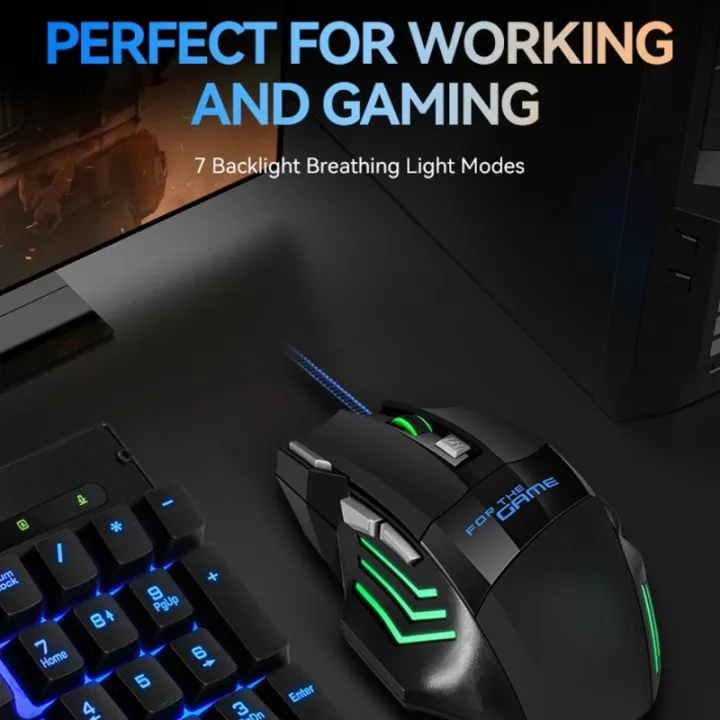 Xpanse เมาส์เกมมิ่ง เมาส์เล่นเกม เมาส์ออปติคอล RGB Gaming Mouse รุ่น MS-7 - ภาพย่อย 5