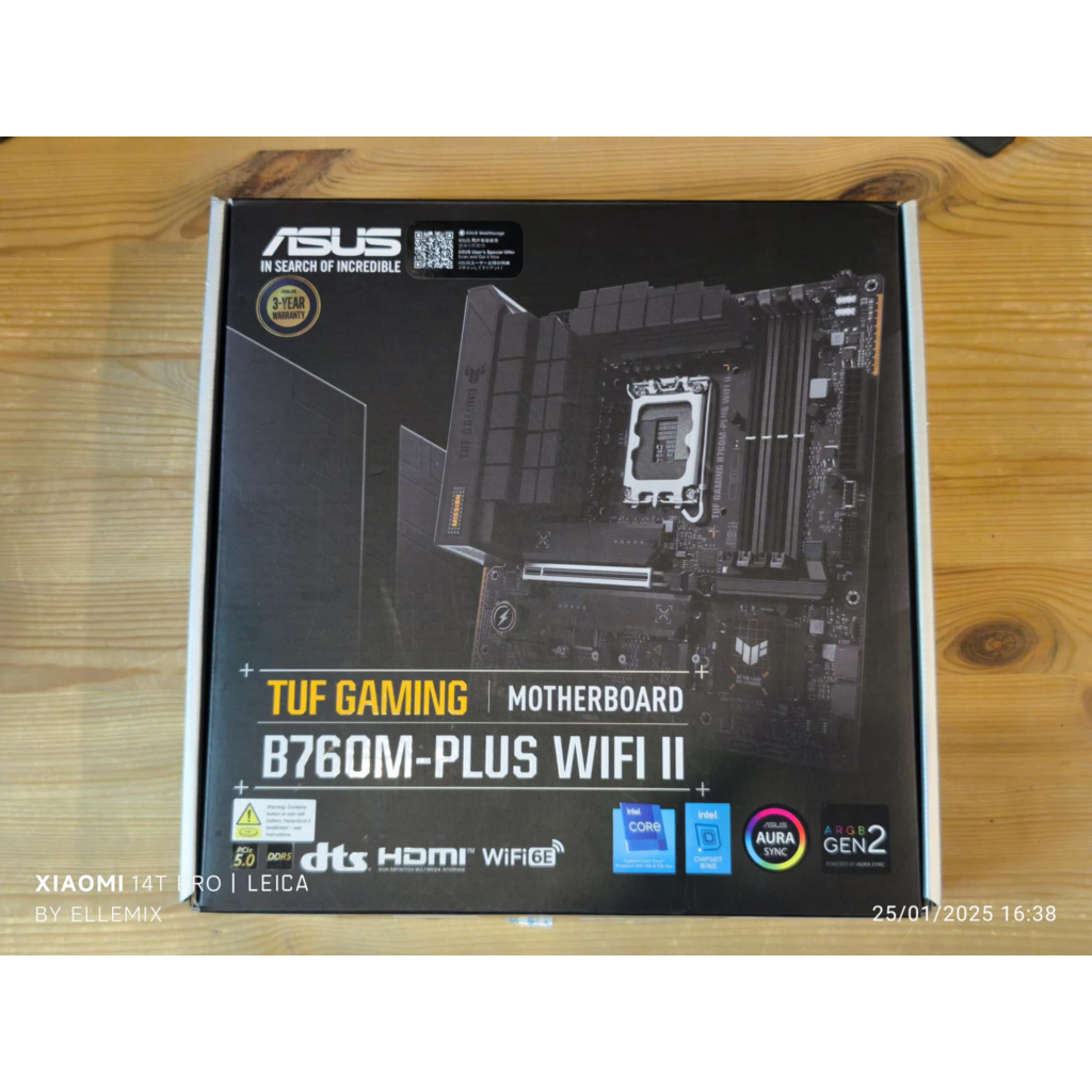 MAINBOARD (เมนบอร์ด) ASUS TUF GAMING B760M-PLUS WIFI (DDR5) (SOCKET LGA 1700) (MICRO-ATX) มือสองประก