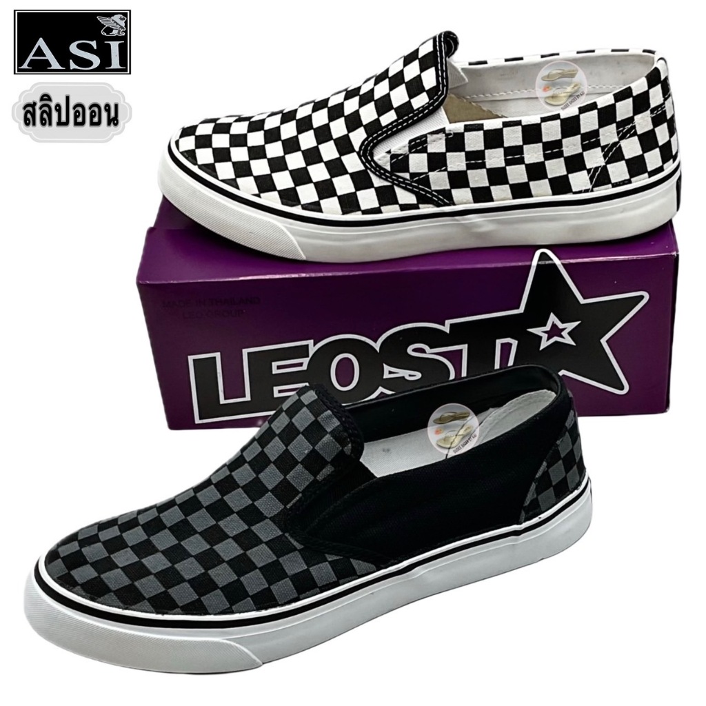 รองเท้าผ้าใบแบบสวม ASI SPORTS (สลิปออน) (SIZE 37-45)