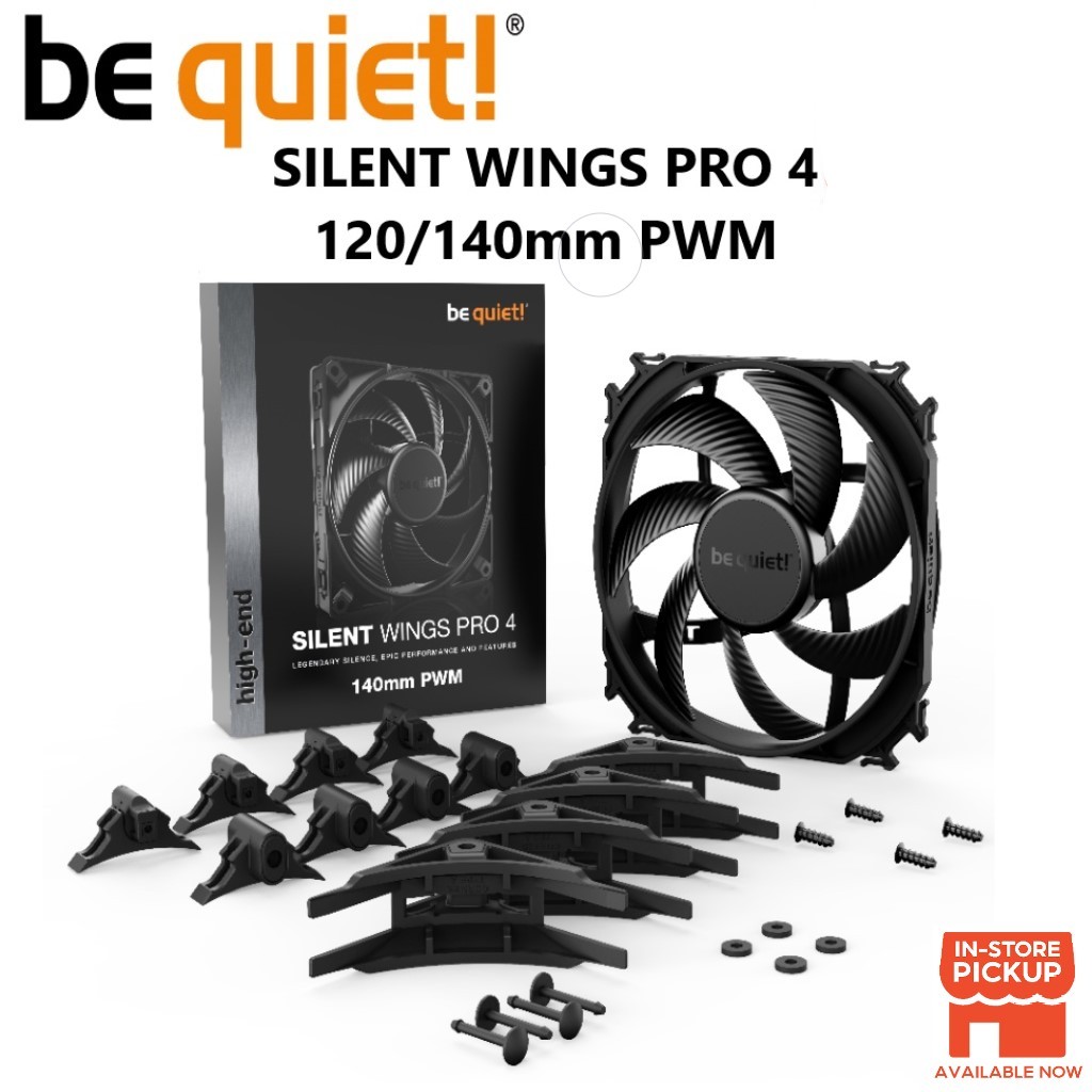 ส่งด่วน be quiet! Silent Wings 4 Premium Cooling Fan, 4-Pin 120mm, 140mm FAN CASE