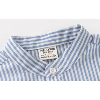 AB255 เสื้อเชิ๊ตคอจีน เสื้อเชิ๊ตแขนยาว เสื้อผ้าเด็ก แฟชั่นสำหรับเด็ก สินค้าพร้อมส่ง