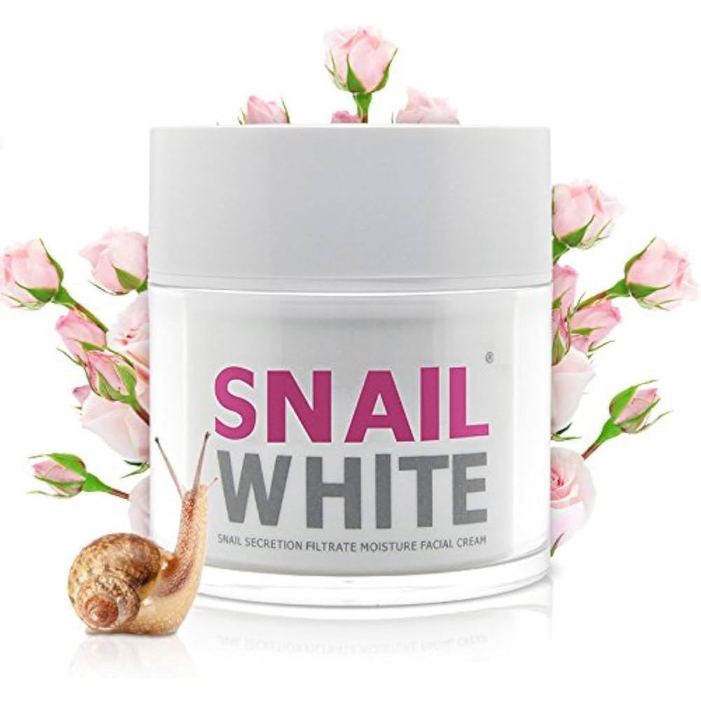 ล็อตใหม่!! (EXP.2027) SNAIL WHITE FACIAL CREAM 50g. ของแท้ 100%