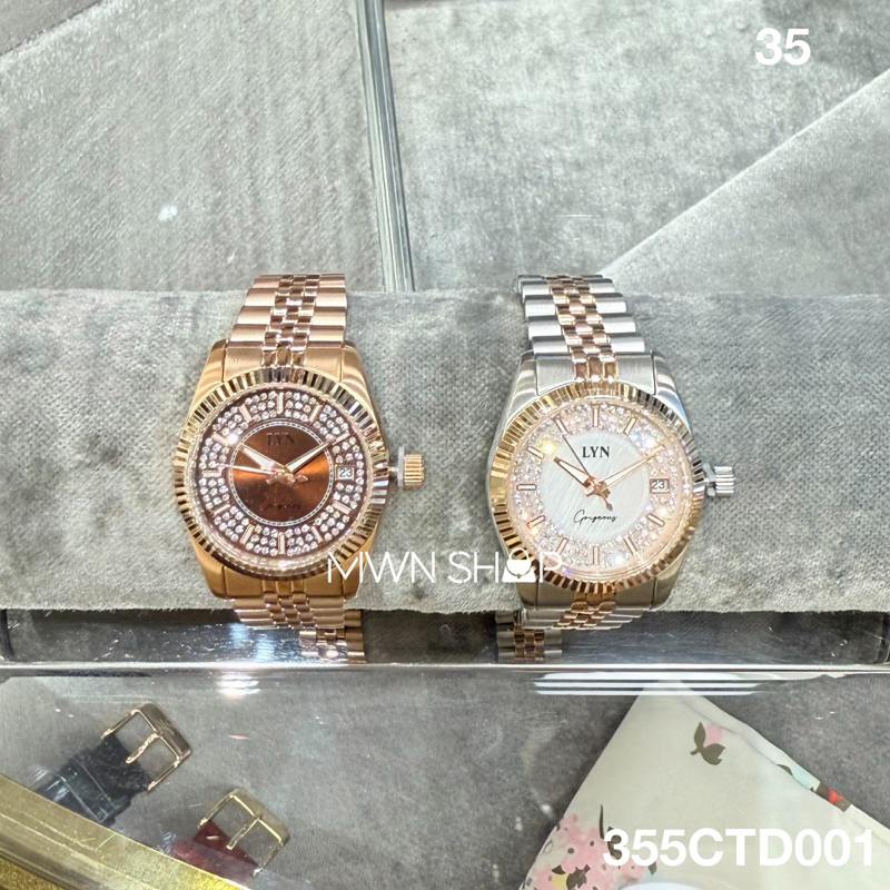 Lyn นาฬิกา มีโค้ดลด30% eden นาฬิกาข้อมือ พร้อมกล่อง ถุงกระดาษ ของแท้จากชอป