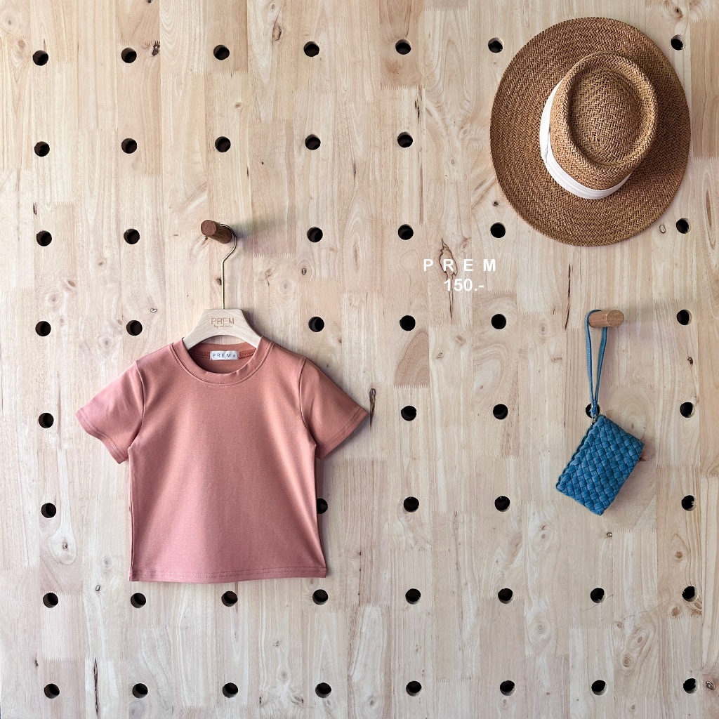 KIDS เสื้อยืดคอกลม แขนสั้น ผ้าคอตตอนยืด ใส่สบาย รูปที่ 6