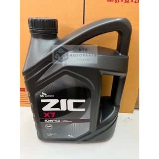 ZIC X7 เบนซิน 10W40 น้ำมันเครื่องยนต์เบนซินสังเคราะห์แท้ 100% SAE 10W40 API SP ขนาด 4 ลิตร (00002061)