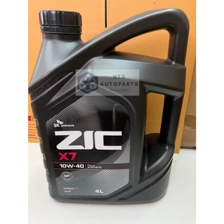 ZIC X7 เบนซิน 10W40 น้ำมันเครื่องยนต์เบนซินสังเคราะห์แท้ 100% SAE 10W40 API SP ขนาด 4 ลิตร (00002061)