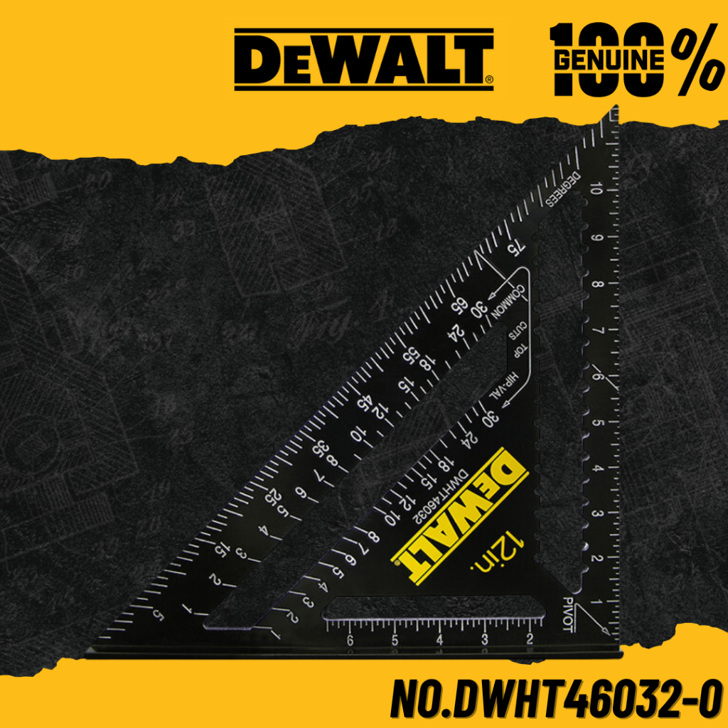 DEWALT ฉากอลูมิเนียมสีดำ ขนาด 12" No.DWHT46032-0