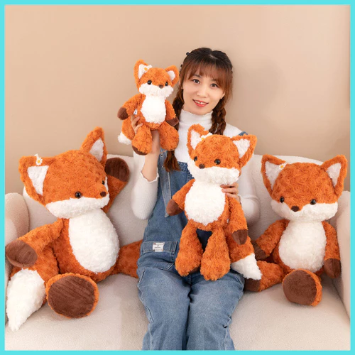 ตุ๊กตาจิ้งจอกเต้นรำ 75CM 60CM 50CM 28CM ขนนิ่มน่ากอดสุดๆ เขียนการ์ดอวยพรได้