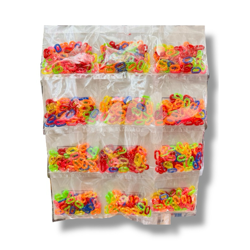 (ของเล่นยุค 90‘s) ของเล่นเด็ก โซ่ของเล่น โซ่พลาสติก โซ่สี