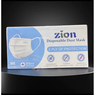 Zion Mask หน้ากากอนามัยทางการแพทย์ รุ่นพรีเมี่ยม (แยกซีลทุกกล่อง) ป้องกันฝุ่นและเชื้อไวรัส