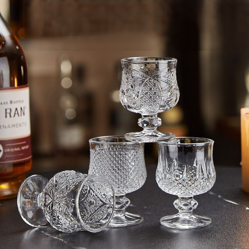 แก้วทรงสูง แก้วไวน์ คริสตัลโนเบิลที่สวยงาม Whiskey Glass