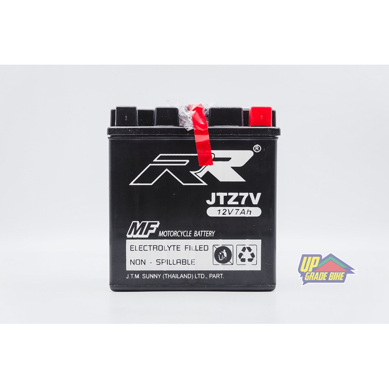 RR BATTERY JTZ7V แบตเตอรี่ 12V 7AH มีรับประกัน 6 เดือน ลูกละ 950฿