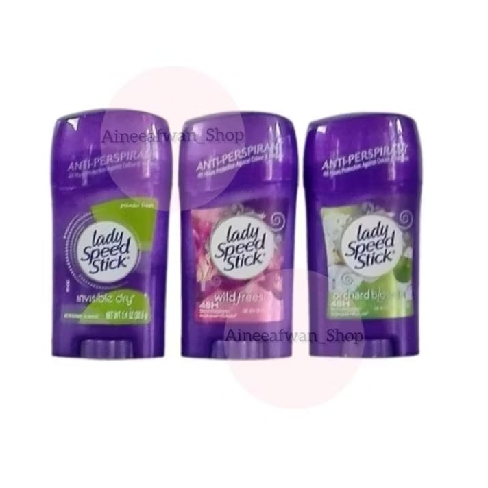 💜แท้ 💯 %Lady speed stick  โรลออนระงับกลิ่นกายสำหรับผู้หญิง 3 กลิ่นยอดนิยม