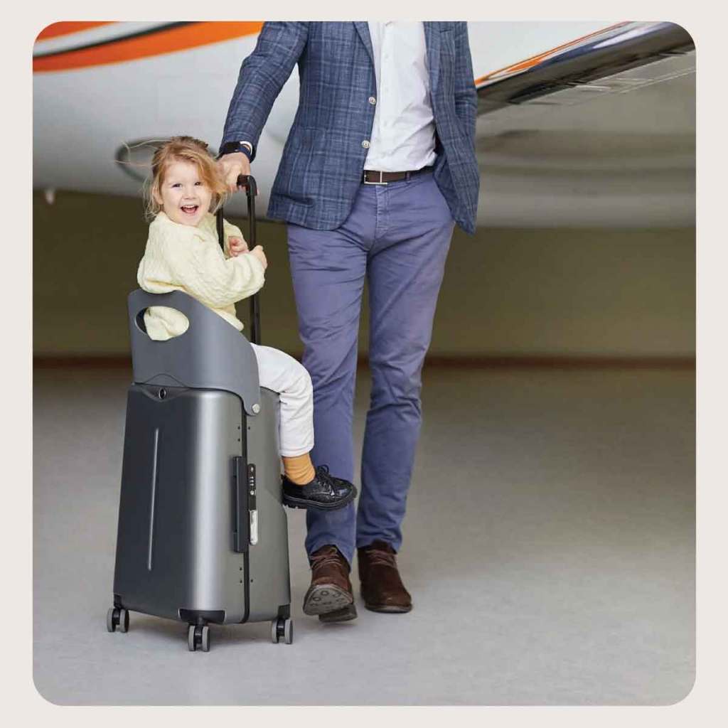 ⚡กระเป๋าเดินทาง 18 นิ้ว Miamily Multi Carry Luggage รับน้ำหนักได้ 100 โล เด็กวัย 2ขวบ - ผู้ใหญ่นั่งได้