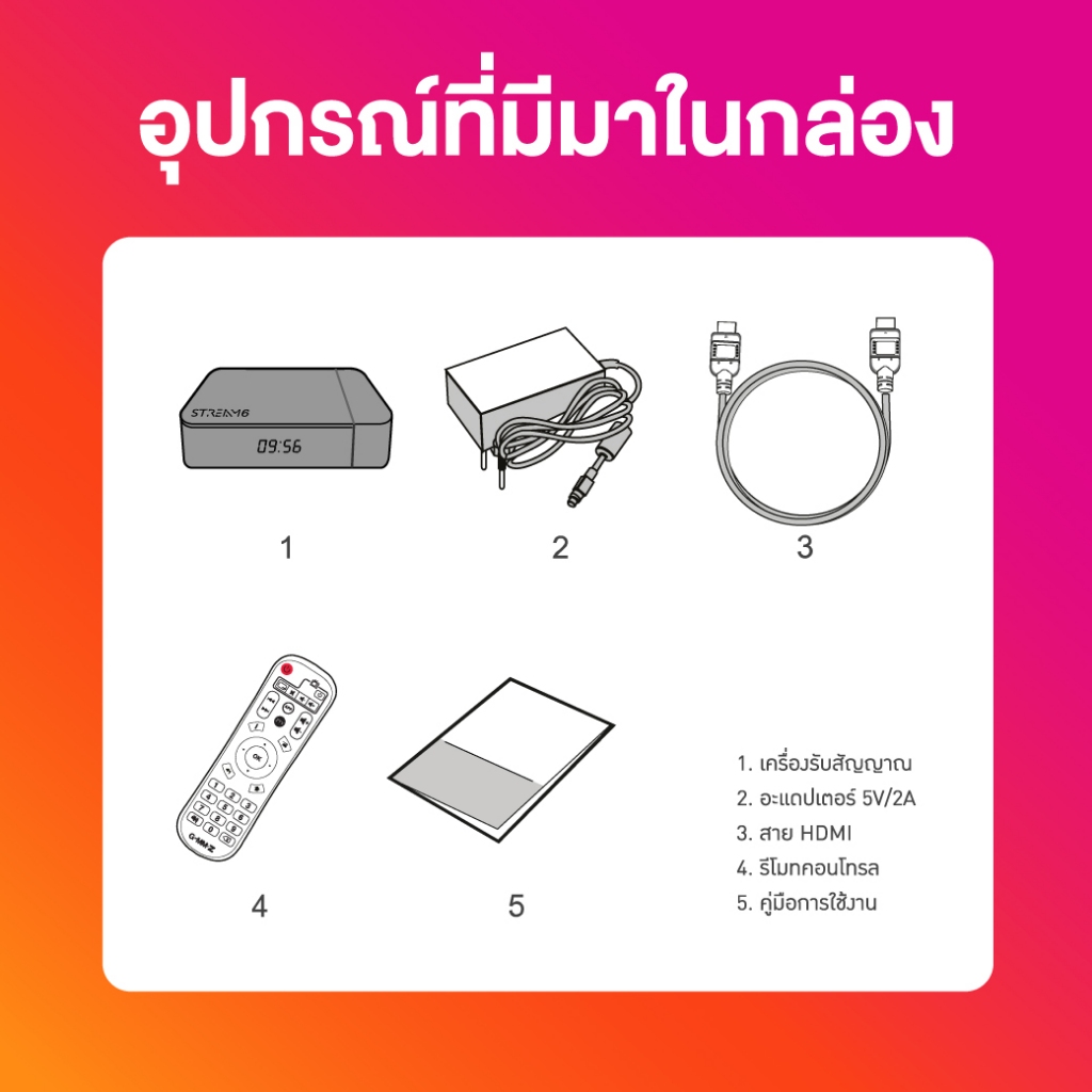 กล่องรับสัญญาณอินเทอร์เน็ตทีวี GMM Z STREAM 6 (Android TV Box) - รูปที่ 5