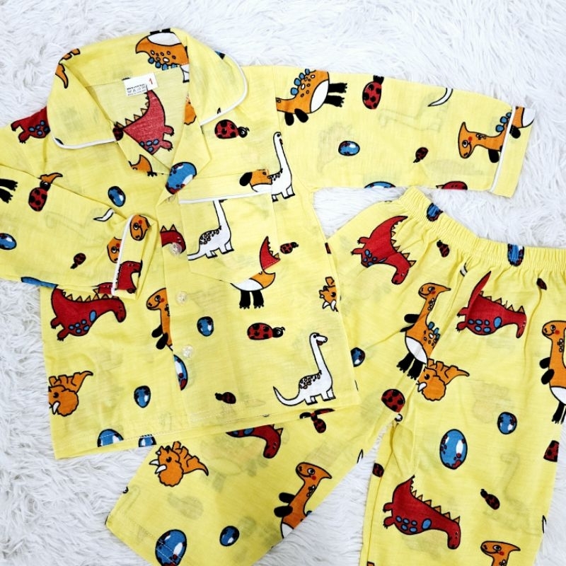 ชุดนอนเด็กผ้าคอตตอน เนื้อผ้านิ่ม ใส่สบาย ไม่ร้อน สินค้ามีสต๊อกพร้อมส่ง - รูปที่ 6