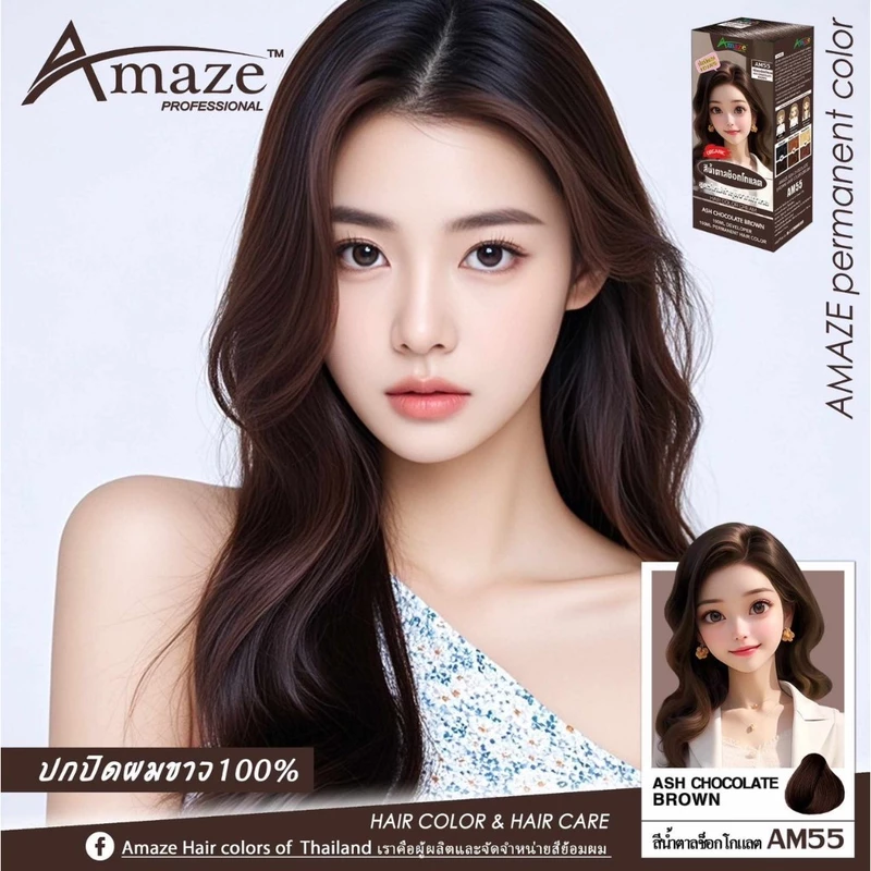 AMAZE Professional สีย้อมผม อะเมซ ครีมเปลื่ยนสีผม ออร์แกนิก 100 ml