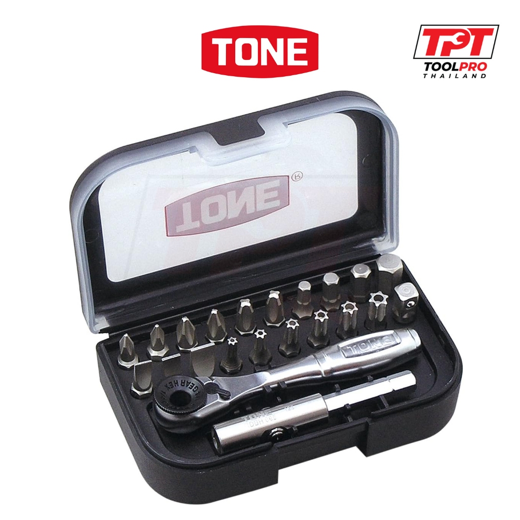 TONE ชุดด้ามขันก๊อกแก๊ก Bit Ratchet Set (BRS20)