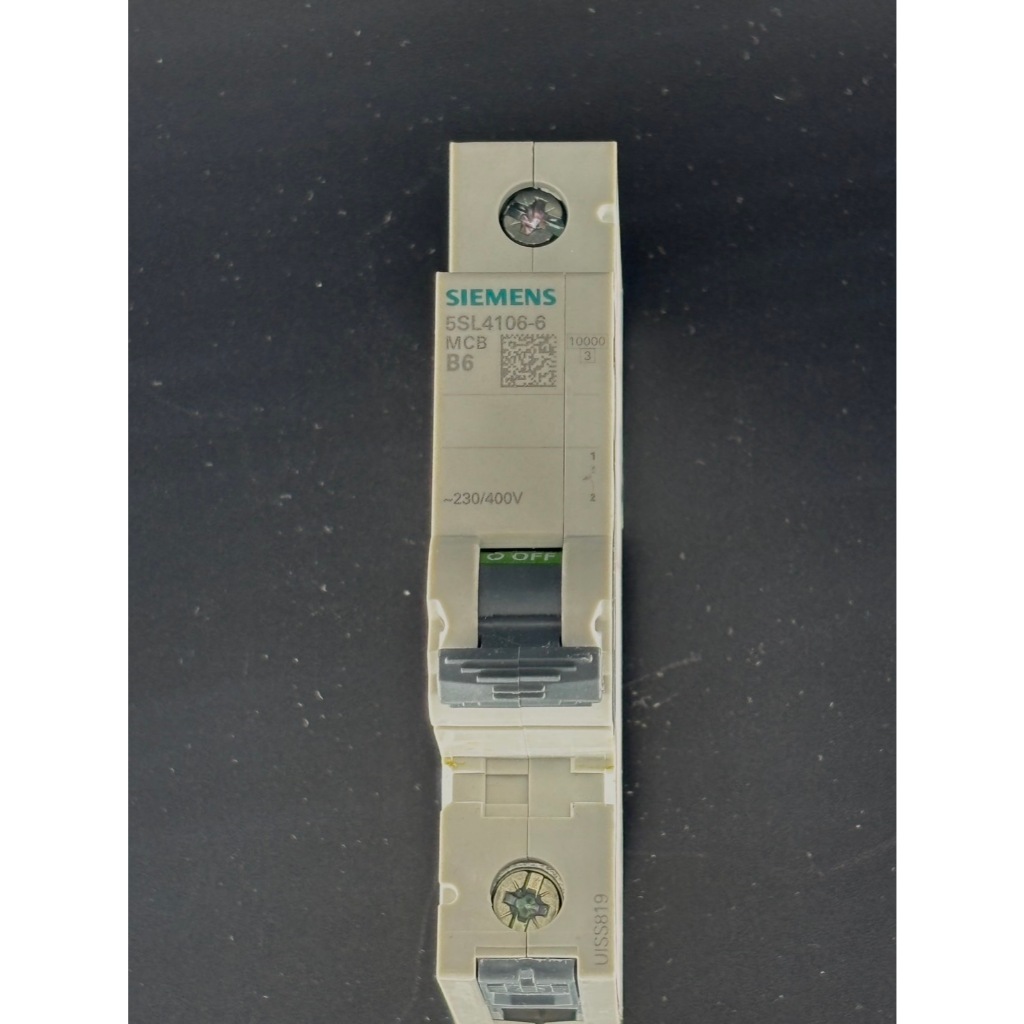 MCB "Siemens" Model: 5SL4106-6 1P 6A 10KA