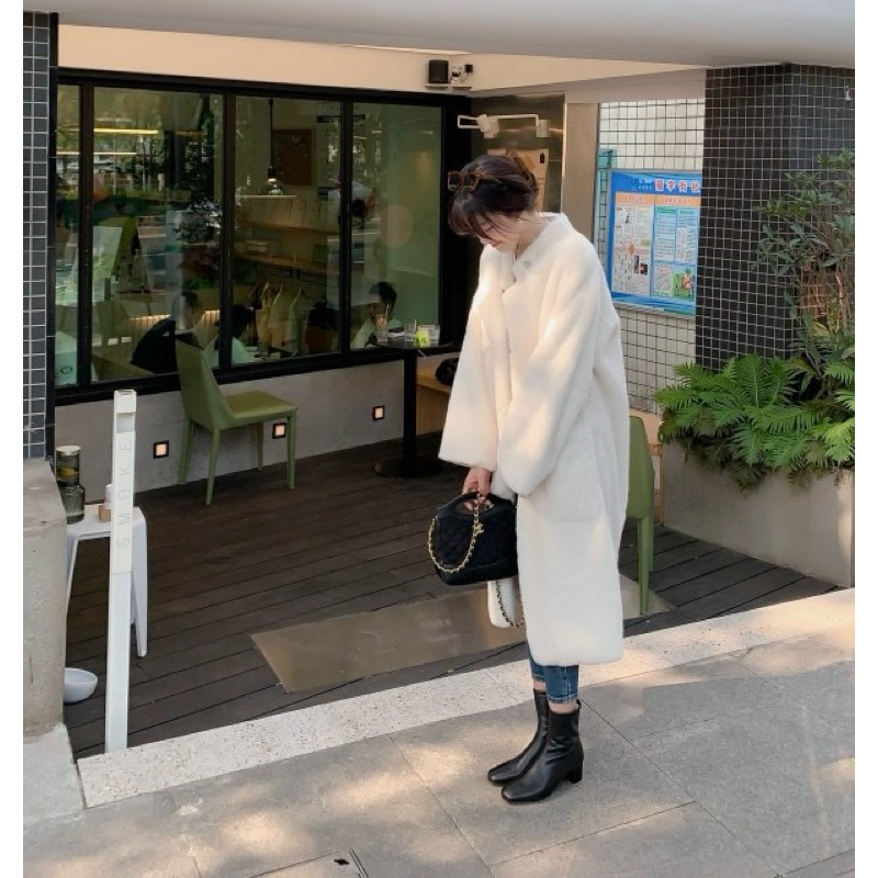 Chole G : Heka Soft Fur Short Boots รองเท้าบูทหนังส้นสูง หนังpremium บุขนหนา  กันหนาว 0องศา ส้นสูง5cm (SH0186)