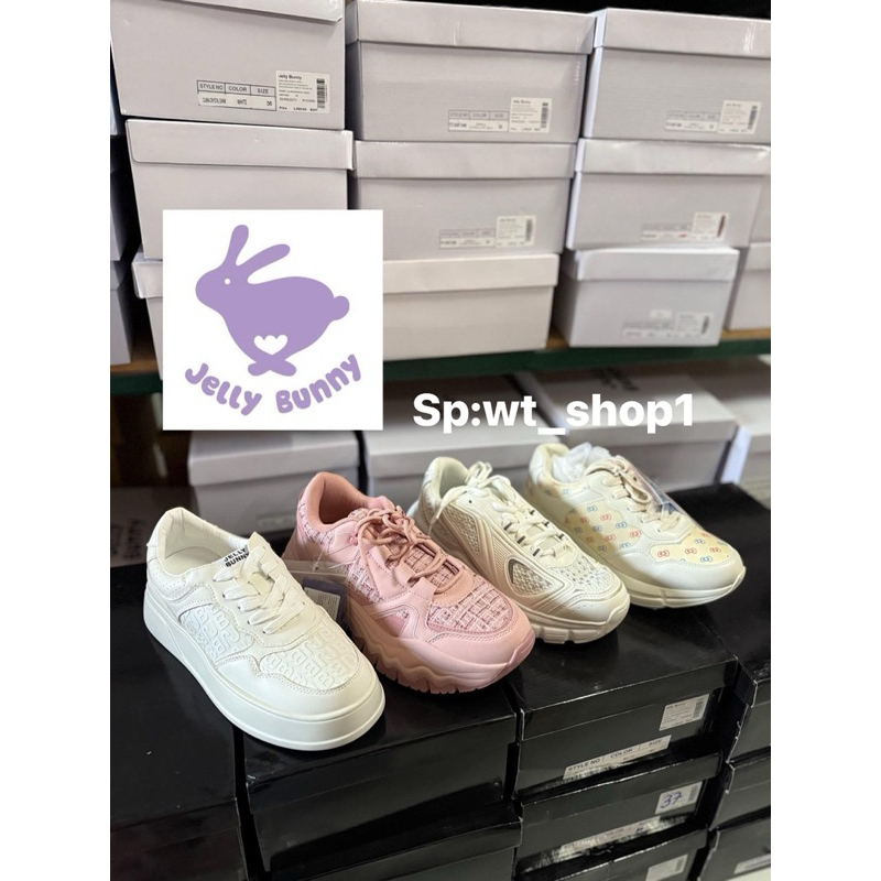 รองเท้าผ้าใบJelly  bunny 🐰 🌈 รองเท้าผ้าใบเจลลี่บันนี่ แท้จากช็อป100%