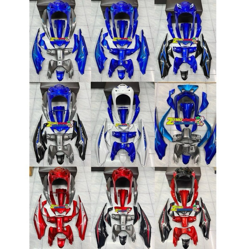 ชุดสีเวฟ110i Led (12ชิ้น) ปี 2019-2024 ชุดสีพร้อมติดสติ๊กเกอร์พร้อม งานสีเงา สีสด แถมเคลือบแก้ว