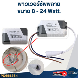 พาวเวอร์ซัพพลาย, บัลลาสต์ LED Driver 8-24Watt.(24-86V.) (รุ่…