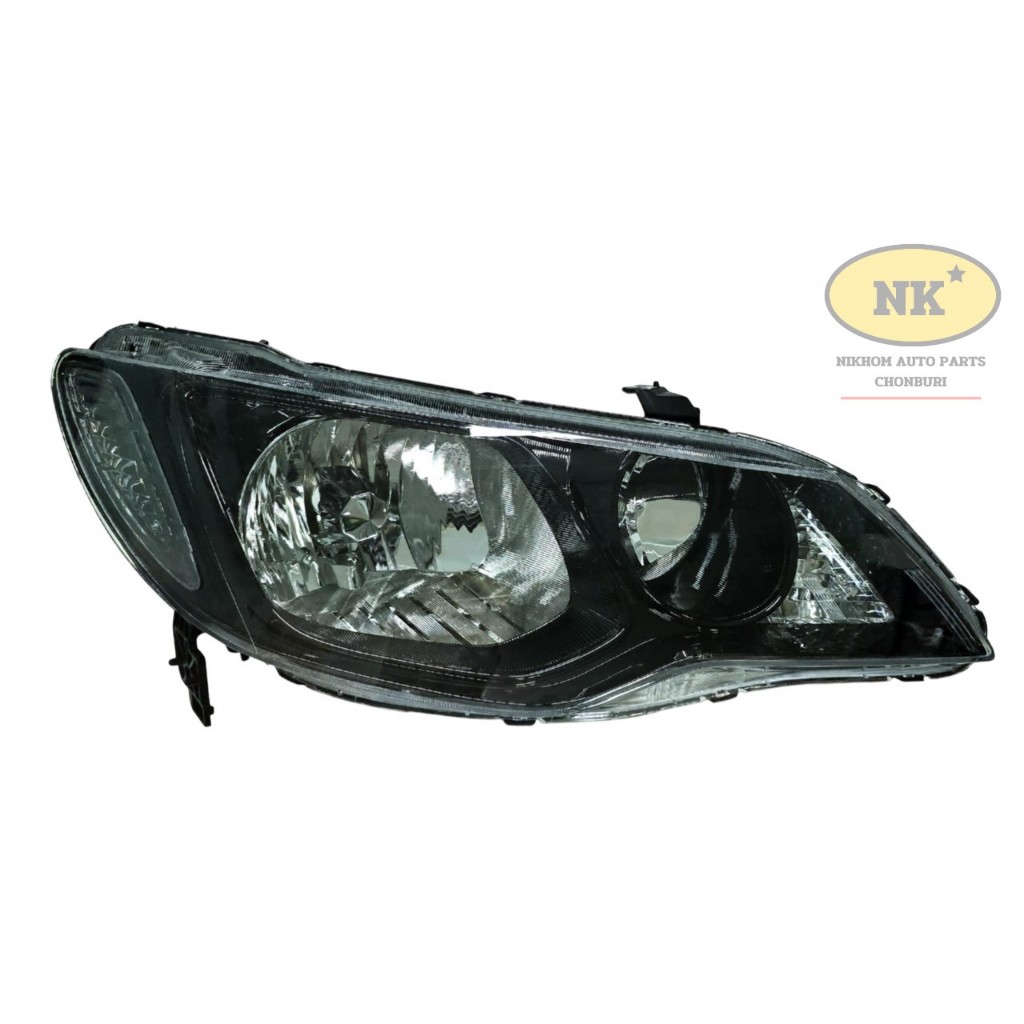 ไฟหน้า ฮอนด้า ซีวิค FD 06'-11' รุ่นโคมในสีดำ / Honda Civic FD 06'-11' ฺBlack version