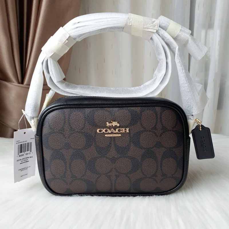 COACH CQ874 MINI JAMIE CAMERA BAG IN SIGNATURE