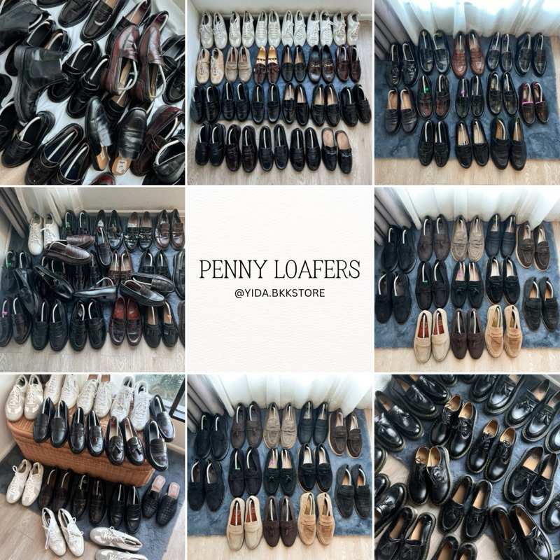 รองเท้าหนัง โลฟเฟอร์ Penny Loafers มือสองสภาพสวย