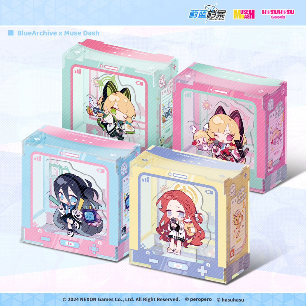 [Pre-order/อ่านรายละเอียดก่อนสั่ง] Acrylic Box - Muse Dash x Blue Archive