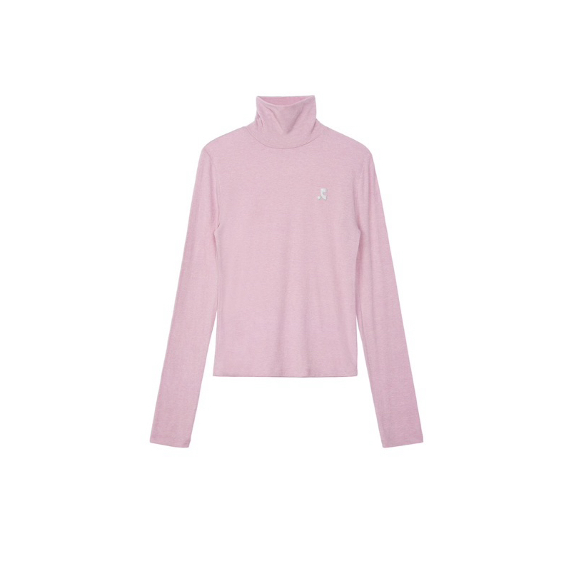 พร้อมส่ง/แท้ REST&RECREATION  RR HIGH NECK LONG SLEEVE TOP pink
