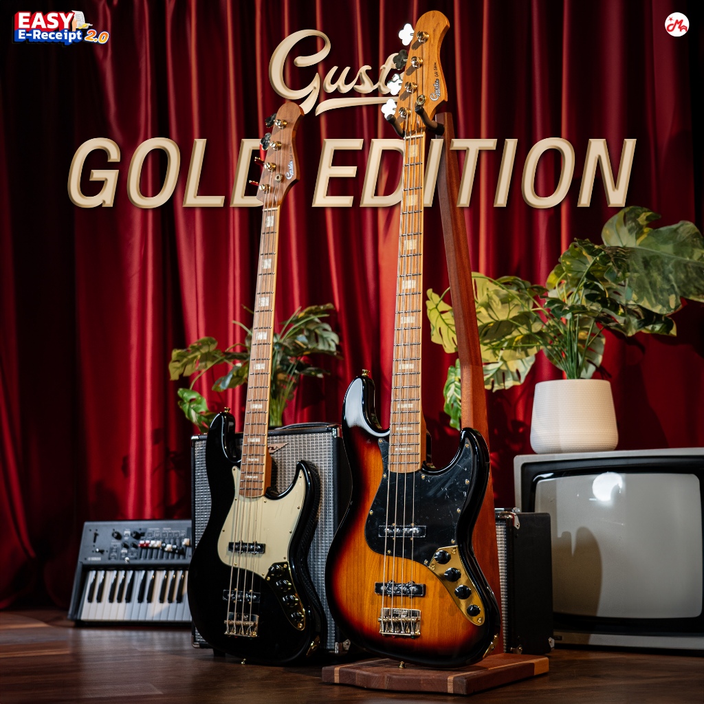 Gusta GJB4-05 Gold Edition เบสไฟฟ้า Music Arms