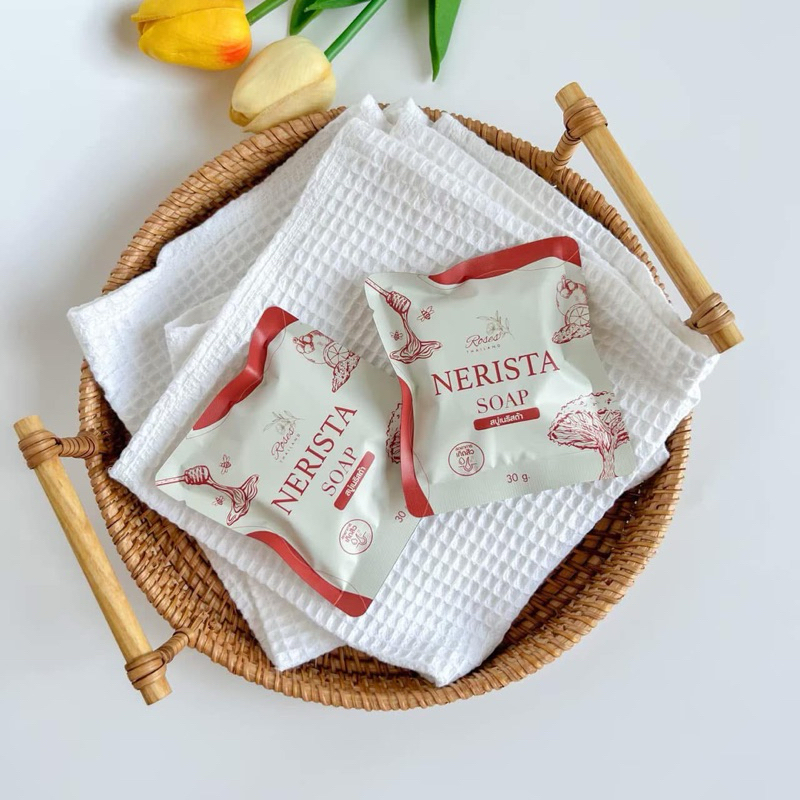 [มีไลฟ์ : พร้อมส่ง] สบู่เนริสต้า ขนาด 30 กรัม ลดรอยสิว หน้าใส